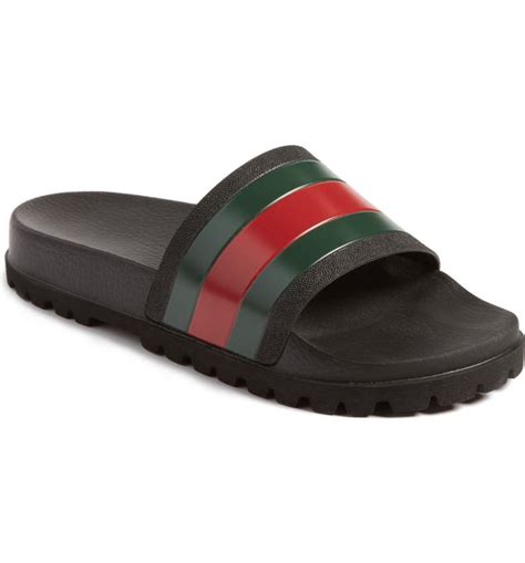 gucci logo slides men|Gucci men's slides nordstrom.